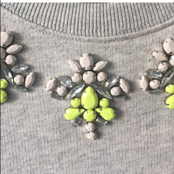 J Crew Embellished Sweatshirt - Picture 2 of 2